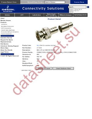 27-9209 datasheet  